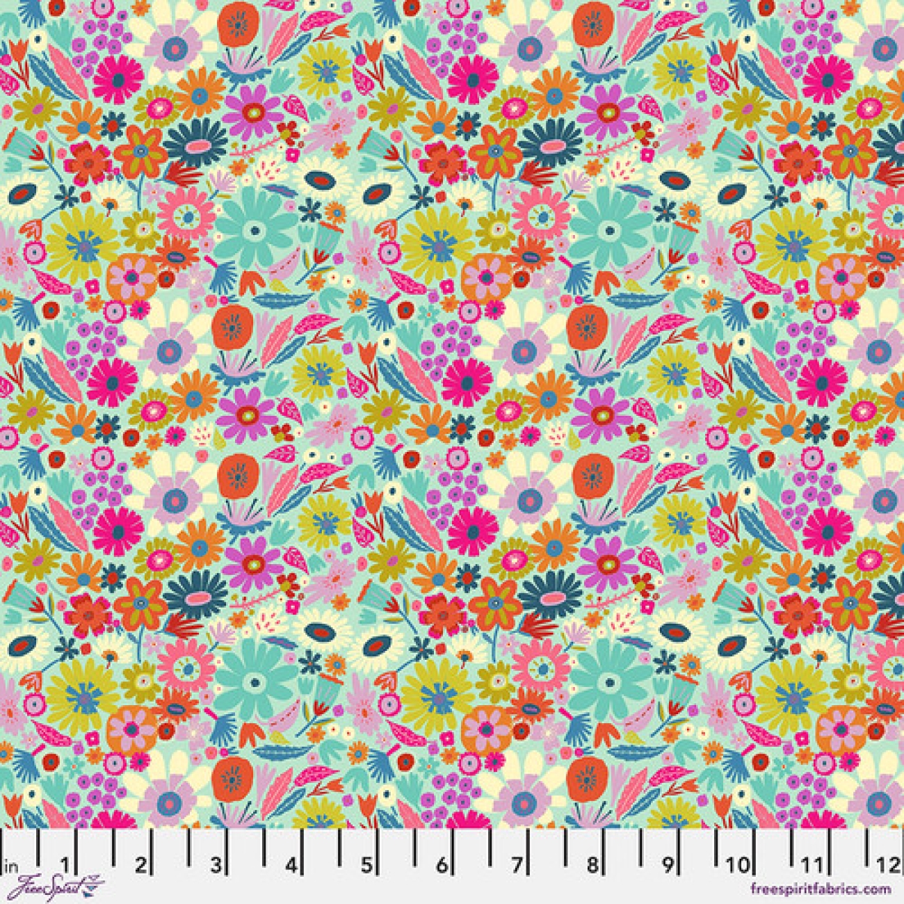 Baumwolle Patchwork - Carolyn Gavin Stoffe - Harmony - Little Scattered Clear